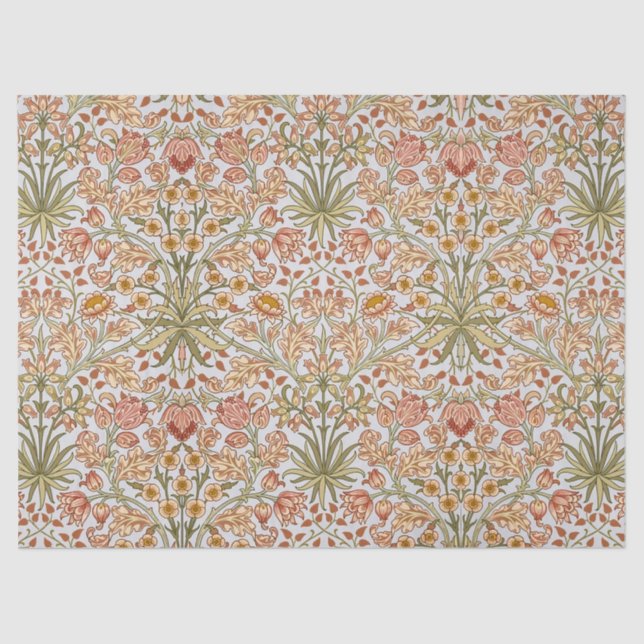 Papier Mousseline William Morris Hyacinth Art botanique floral (Recto)
