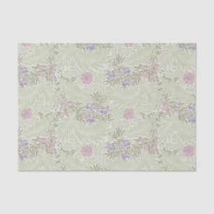 Papier Mousseline William Morris Lavender & Motif Larkspur rose