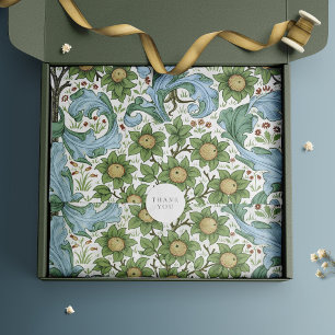 Papier Mousseline William Morris Oranges Art nouveau Vintage Floral