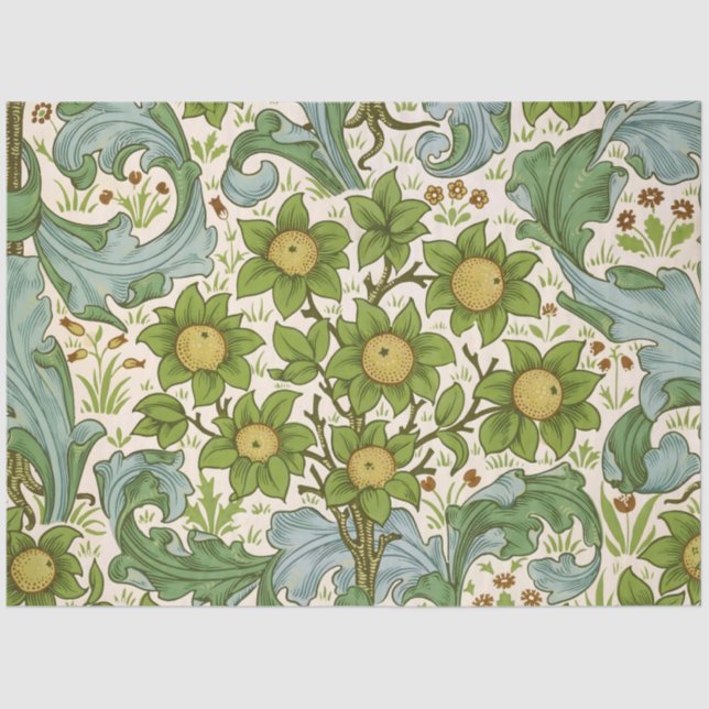 Papier Mousseline William Morris' Orchard Delight Art (Recto)