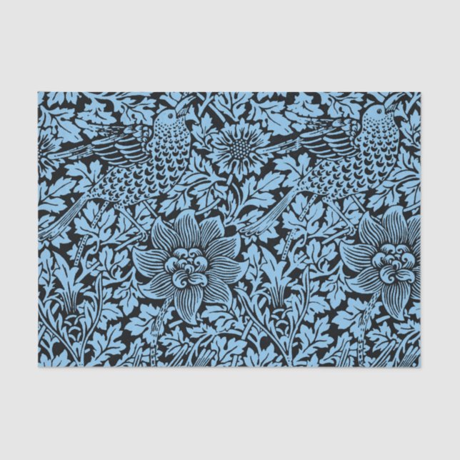 Papier Mousseline William Morris Particularités Florales Anénome d'o (Recto)