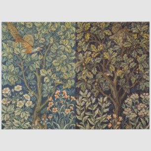 Papier Mousseline William Morris - Pheasant Bird Tree Botanical