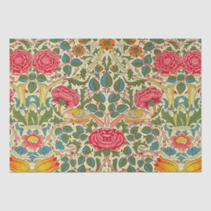 Papier Mousseline William Morris Rose Floral Chintz rose