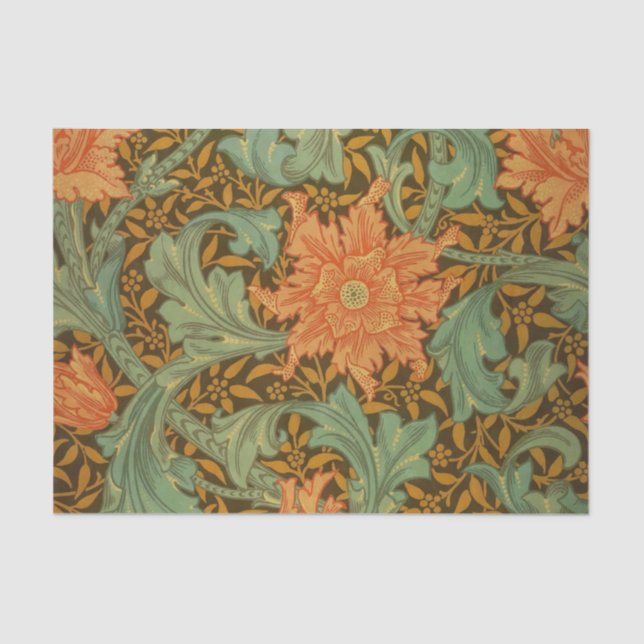 Papier Mousseline William Morris Single Stem Pattern (Recto)