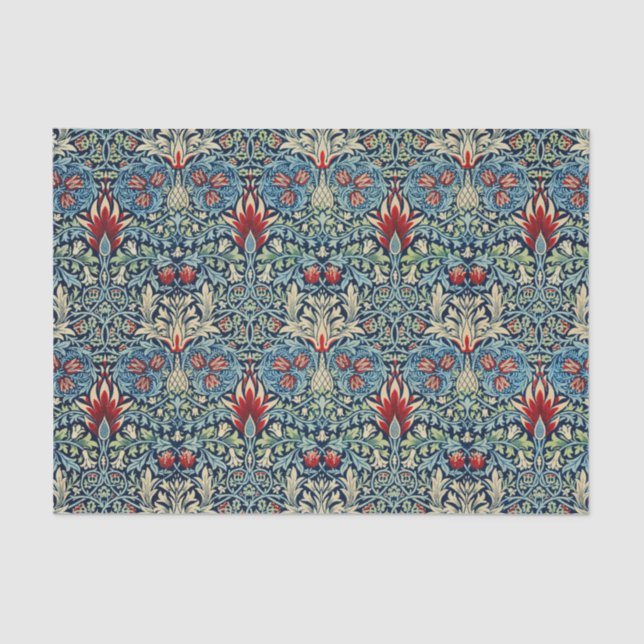 Papier Mousseline William Morris Snakehead Design (Recto)
