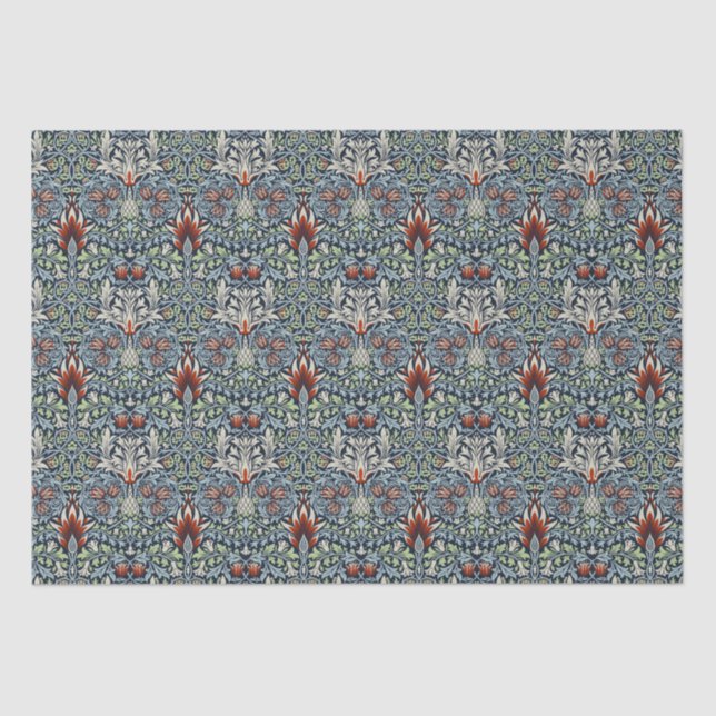 Papier Mousseline William Morris Snakeshead Floral Classique Botaniq (Recto)