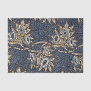 Papier Mousseline William Morris Tulip Willow Blue Motif
