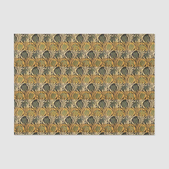 Papier Mousseline William Morris Tulips & Lilies Tapis Classique (Recto)