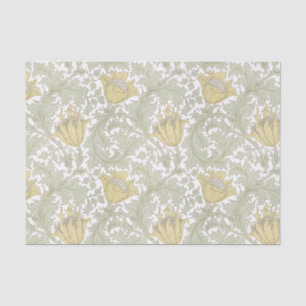 Papier Mousseline William Morris Vintage Anémone motif floral