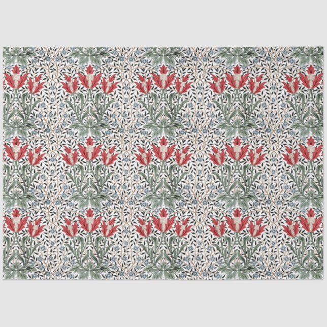Papier Mousseline William Morris Vintage Bourne Motif (Recto)