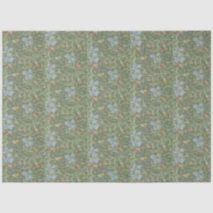 Papier Mousseline William Morris Vintage Feuille Floral Bird Iris