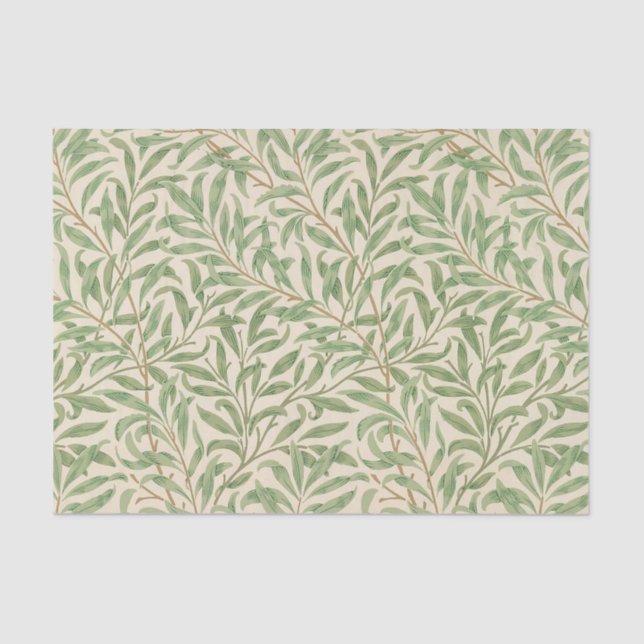 Papier Mousseline William Morris Willow Bough Garden Flower Classic (Recto)