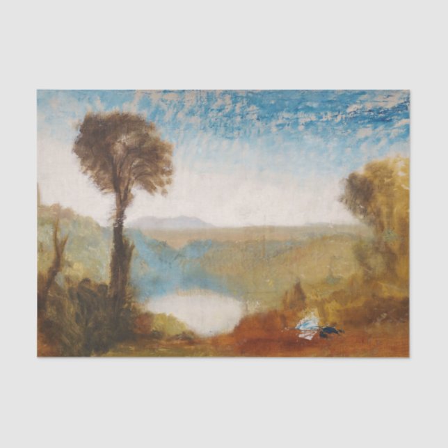 Papier Mousseline William Turner - Lac Nemi (Recto)