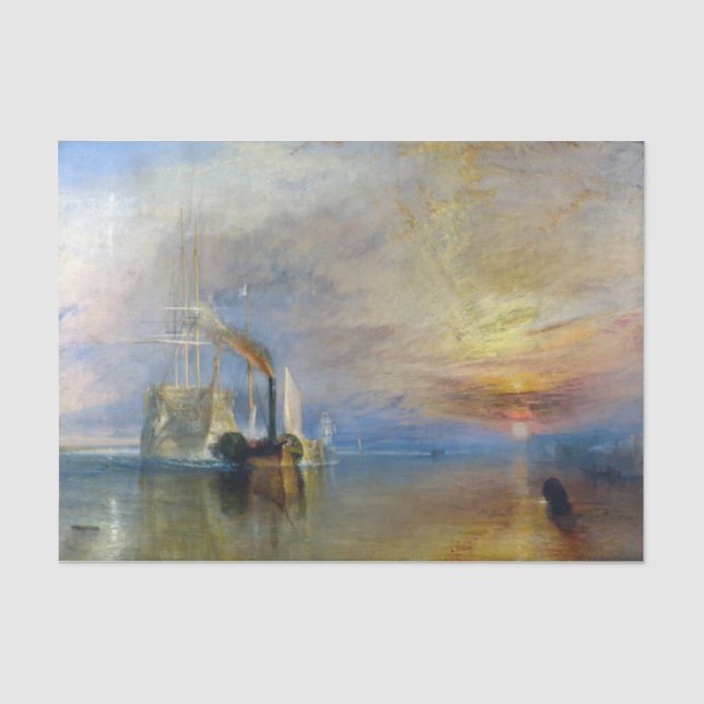Papier Mousseline William Turner - Le Temeraire en remorque (Recto)