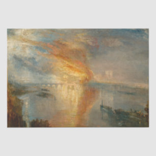Papier Mousseline William Turner - L'incendie du Parlement