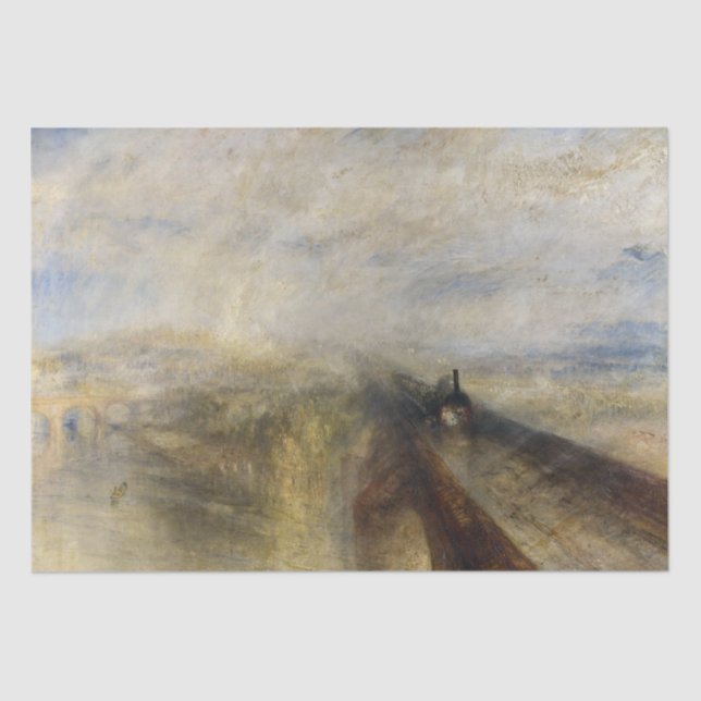 Papier Mousseline William Turner - Pluie, vapeur et vitesse (Recto)