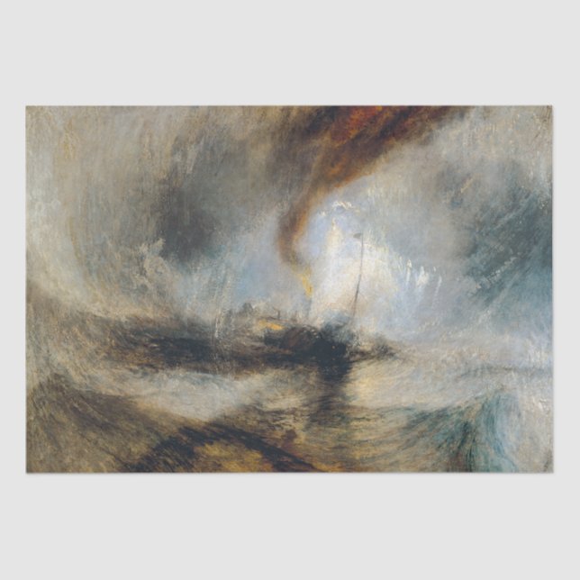 Papier Mousseline William Turner - Tempête de neige (Recto)