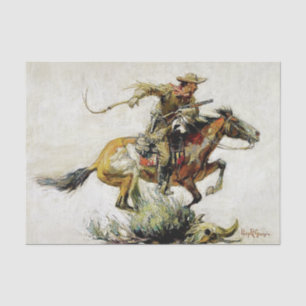 Papier Mousseline « Winchester Horse and Rider » par Philip R Goodwi