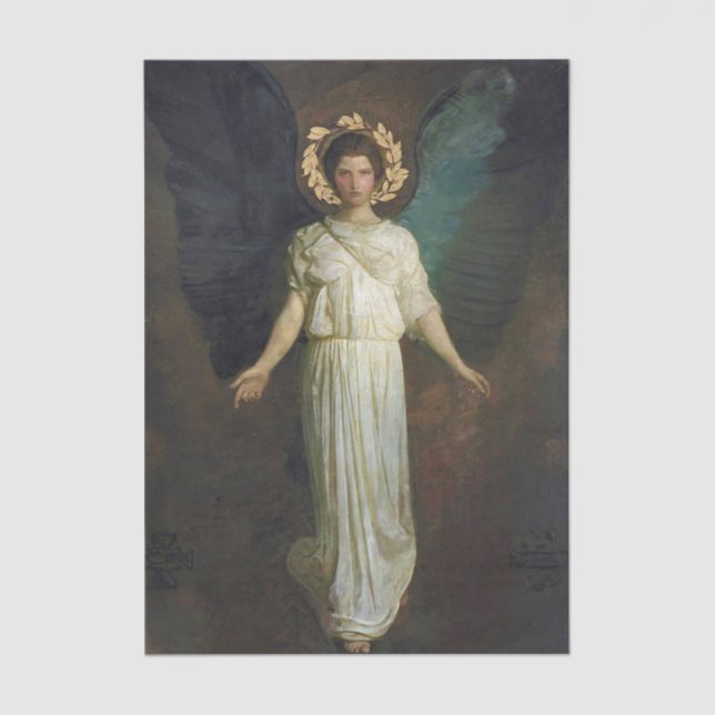 Papier Mousseline Winged Figure by Abbott Handerson Thayer (Recto)