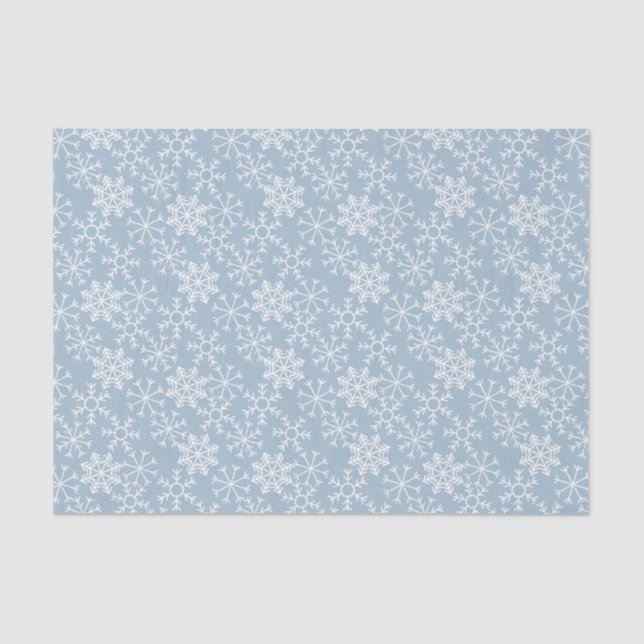 Papier Mousseline Winter SNOWFLAKES sans couture motif + vos idées (Recto)