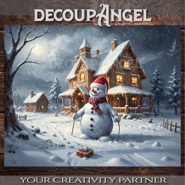 Papier Mousseline Winter Wonderland - Découpage - (Créateur téléchargé)