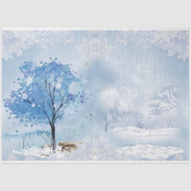 Papier Mousseline Winter Wonderland Design Series 6 (Recto)