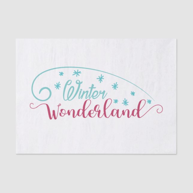 Papier Mousseline Winter Wonderland Tissue Paper (Recto)