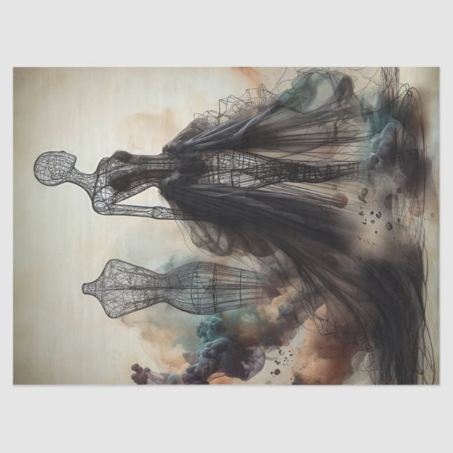 Papier Mousseline Wire Enveloppé Mannequin 1 Style gothique (Recto)