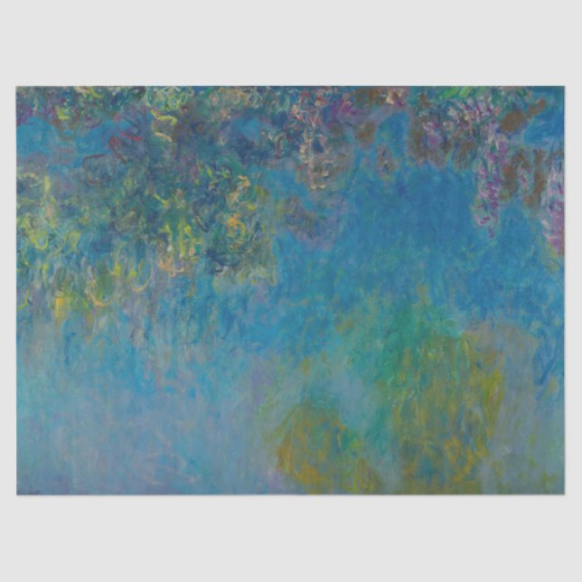 Papier Mousseline Wisteria par Claude Monet (Recto)