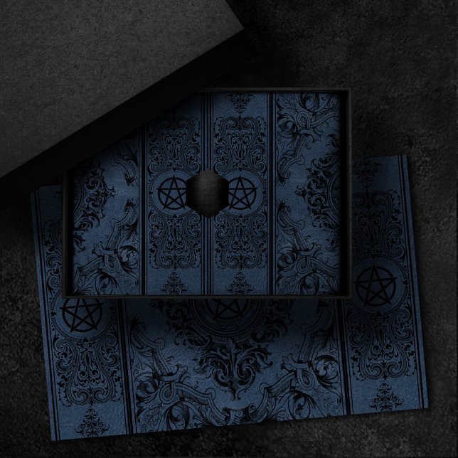 Papier Mousseline Witchery Flourish | Dusty Blue Imaginaire Pentacle (Créateur téléchargé)