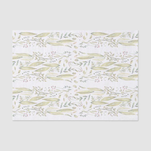 Papier Mousseline Wonderland Aquarelle Floral Russe Mariage (Recto)