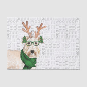 Papier Mousseline Words et Christmas Wheaten Terrier Lover