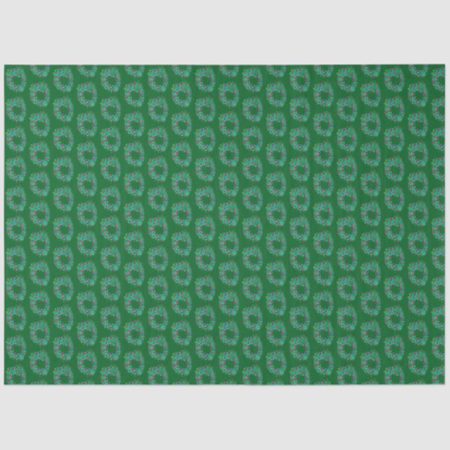 Papier Mousseline Wreath de Noël (Recto)