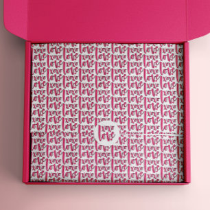 Papier Mousseline XOXO LOVE Saint-Valentin