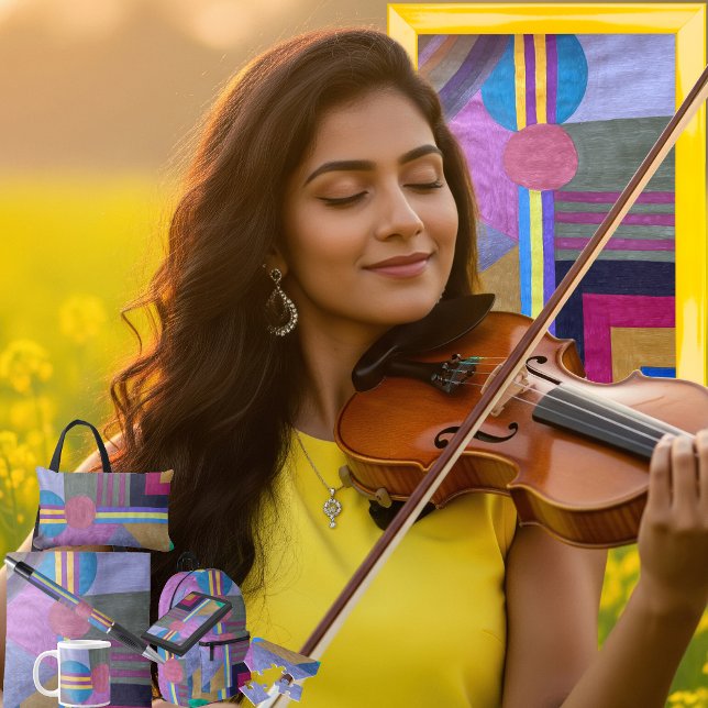 Papier Mousseline "Yellow Pathway" (Get the full “Yellow Pathway” collection at: https://bit.ly/SmartArtIIZazzle. )