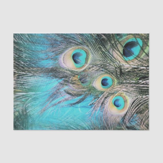 Papier Mousseline Yeux bleus (Recto)