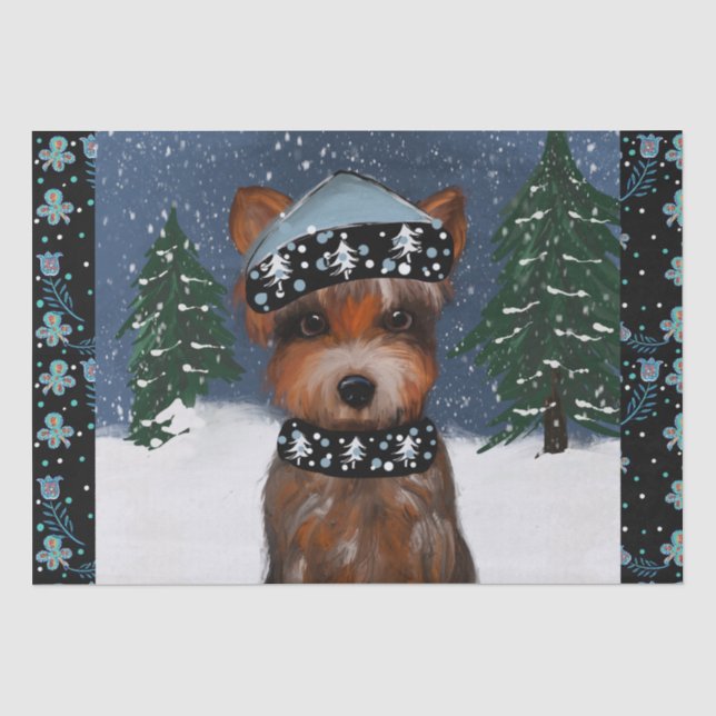 Papier Mousseline Yorkie          (Recto)