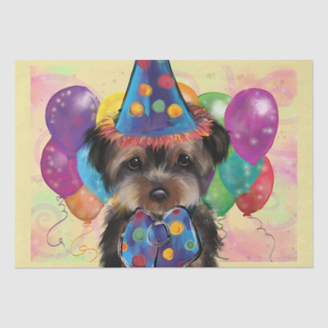 PAPIER MOUSSELINE YORKIE (Recto)