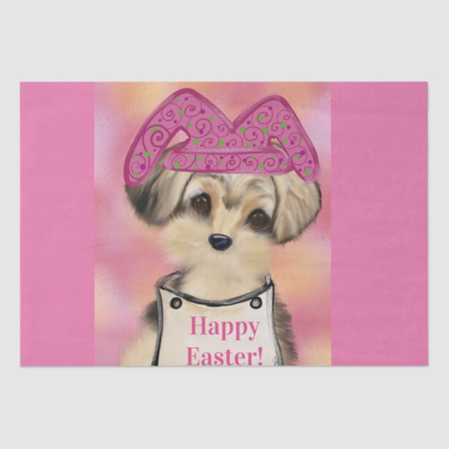 Papier Mousseline Yorkie Poo     (Recto)