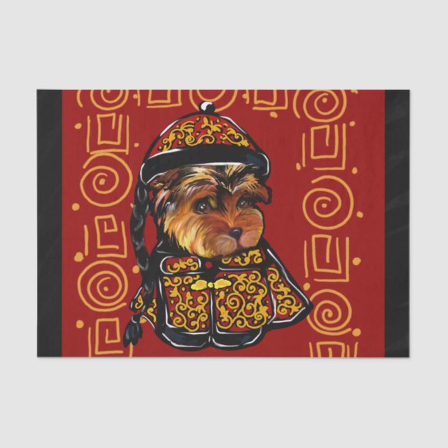 Papier Mousseline Yorkie Poo (Recto)