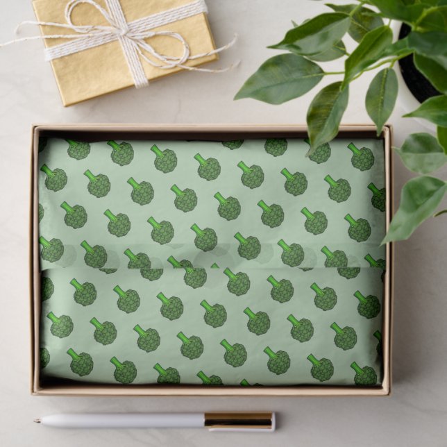 Papier Mousseline Yummy Broccoli (Cadeau)