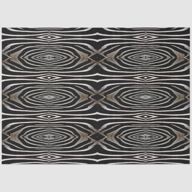 Papier Mousseline Zebra Fur Abstract Design Découpage (Recto)