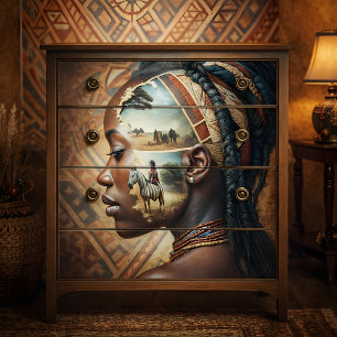 Papier Mousseline Zebra Mémoire Africaine Voyage Calme Découpage