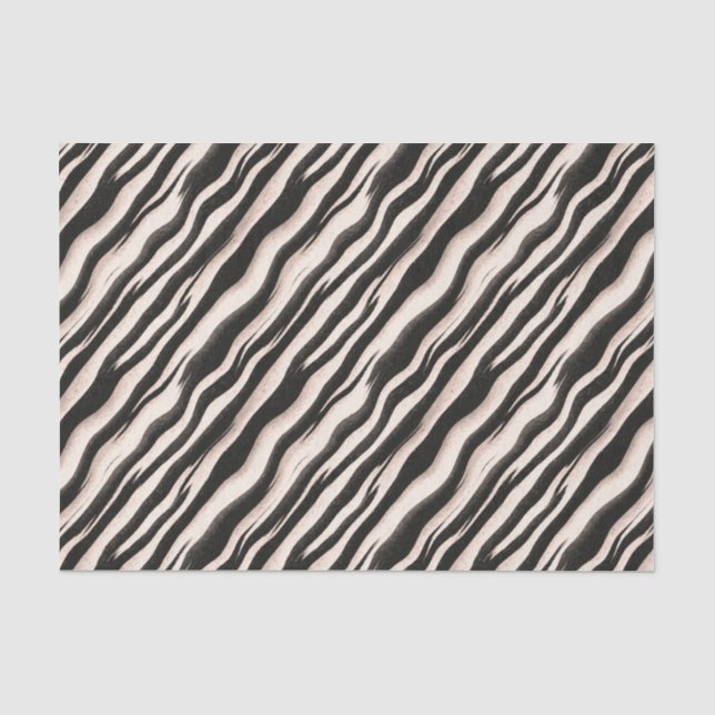 Papier Mousseline Zebra raye une texture transparente + vos idées (Recto)