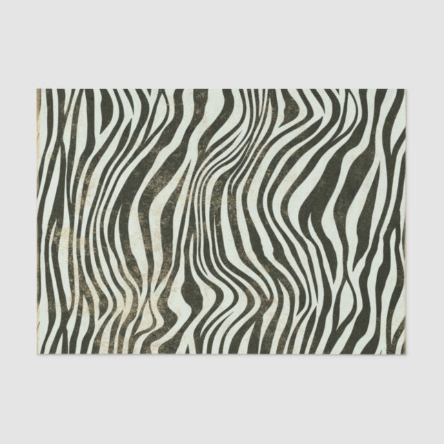 Papier Mousseline Zebra Stripe (Recto)
