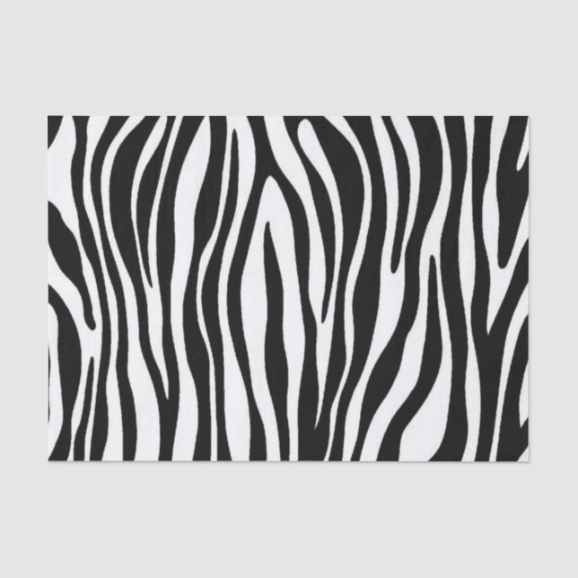 Papier Mousseline Zèbre (Recto)