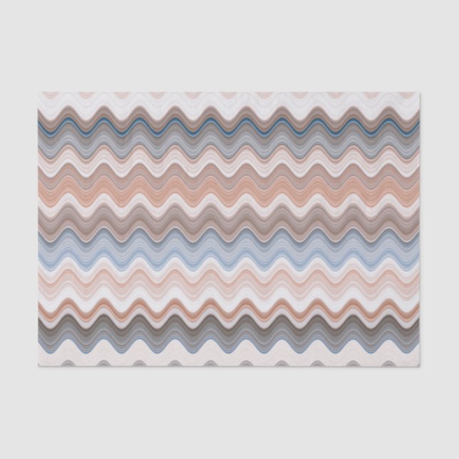 Papier Mousseline Zigzag Multicolor Motif (Recto)