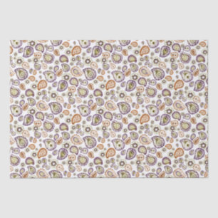 Papier Mousseline Zinnia et Paisley