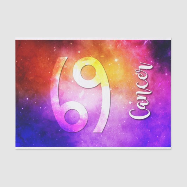 Papier Mousseline Zodiac : Cancer Candy Space (Recto)
