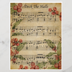 Papier Musique Art Deck the Halls